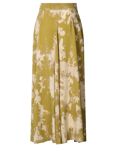 Rabens Saloner - Natja Misty Button Nederdel - Golden Mustard Combo